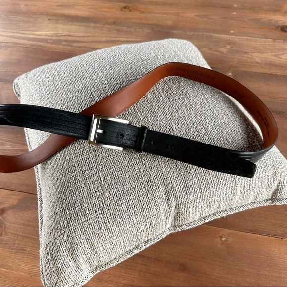 Johnston & Murphy Other - Johnston & Murphy men’s genuine Leather black Belt Buckle Adjustable Size 40